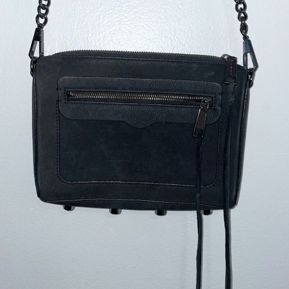 BLACK REBECCA MINKOFF CROSSBODY PURSE - Picture 1 of 3